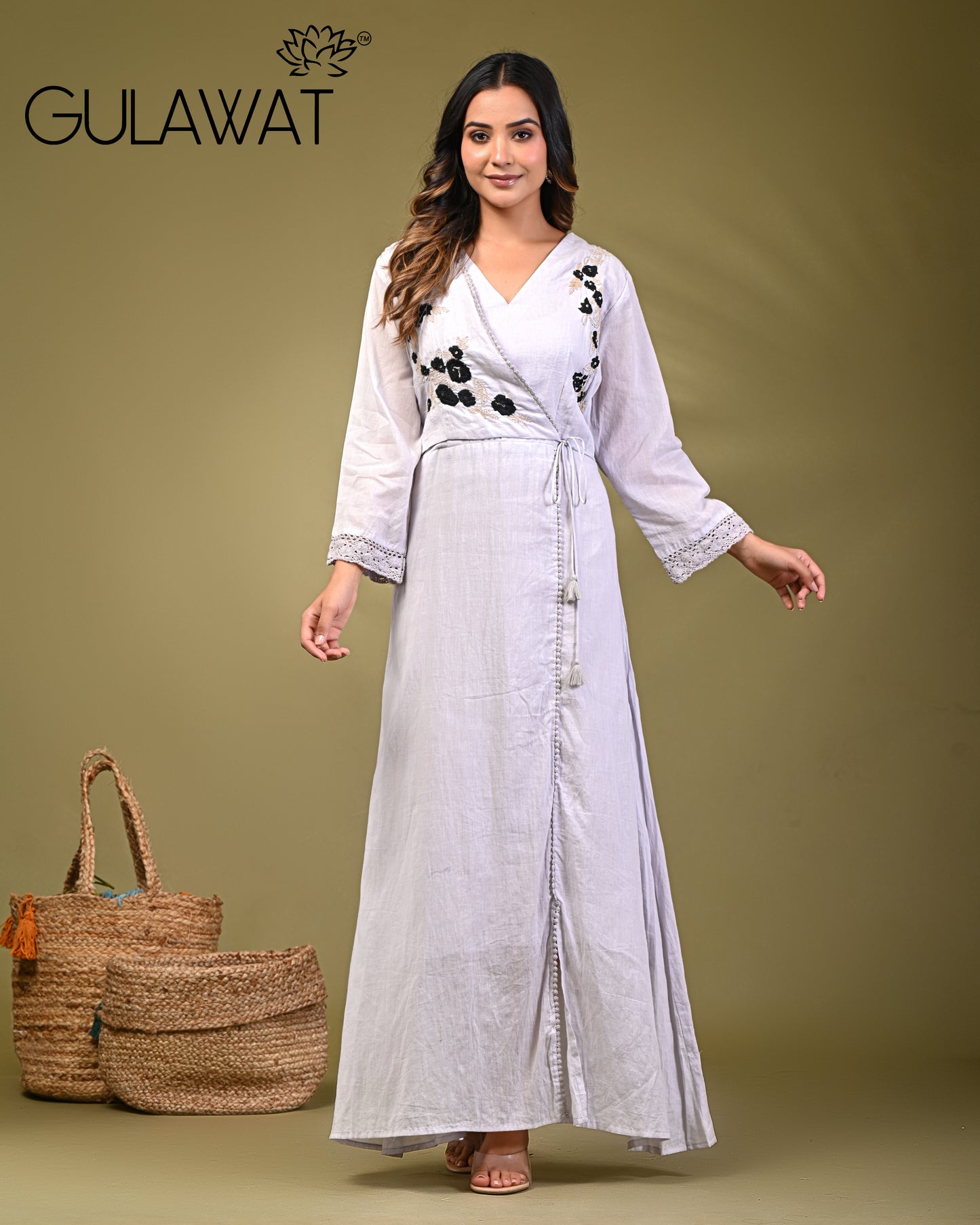 Gulawat 2-Piece set Cotton Shrug Set with Inner & jacket