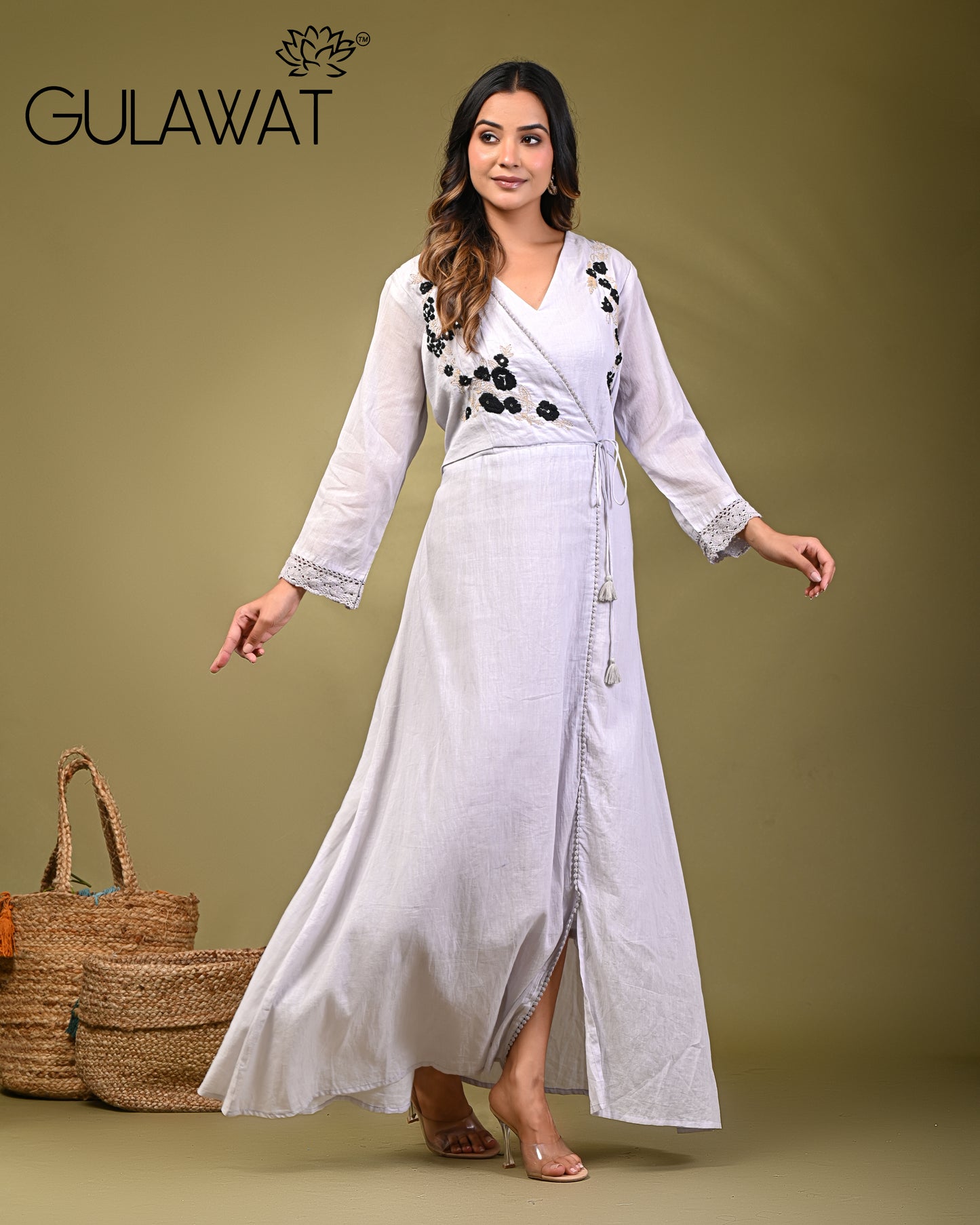 Gulawat 2-Piece set Cotton Shrug Set with Inner & jacket