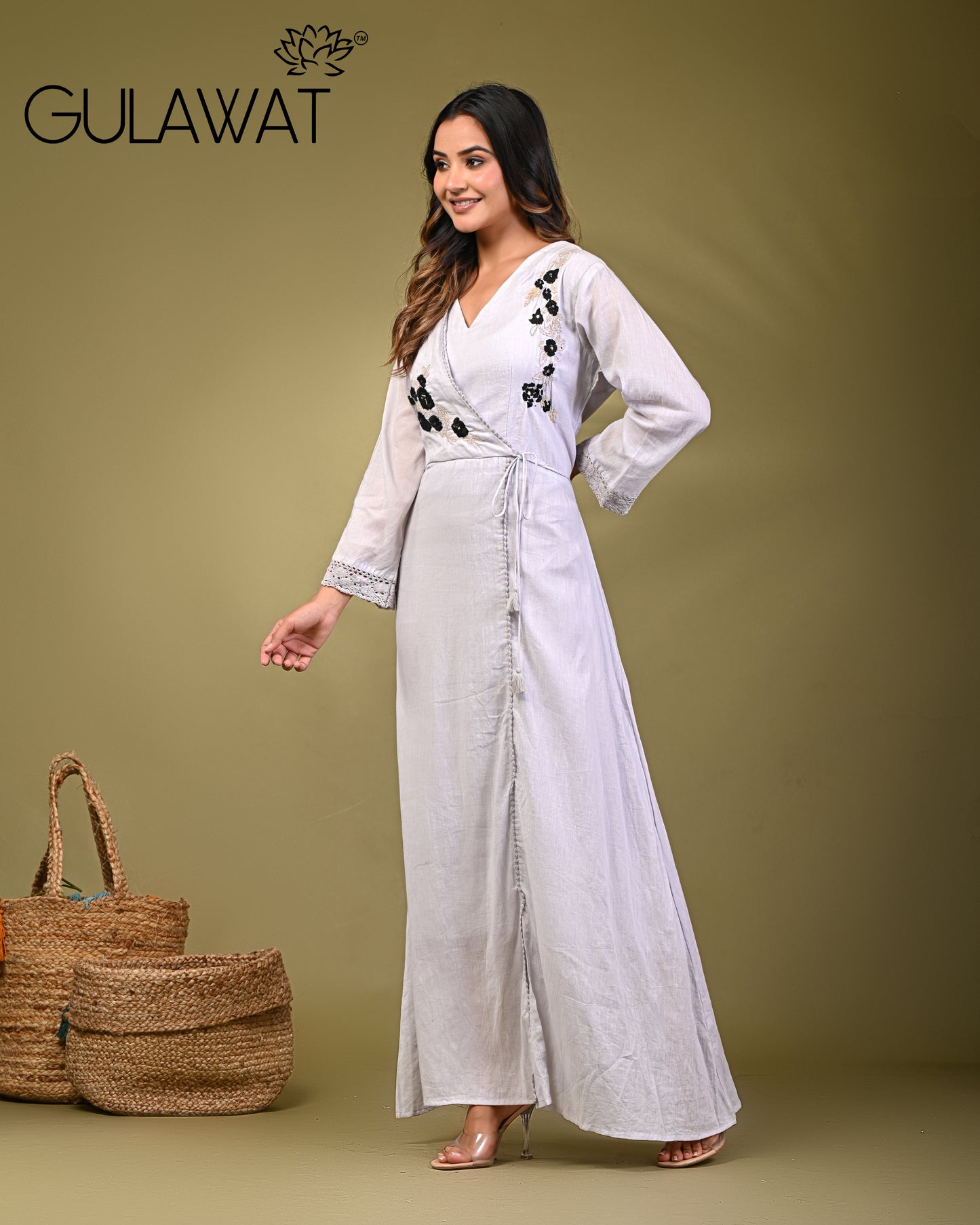 Gulawat 2-Piece set Cotton Shrug Set with Inner & jacket