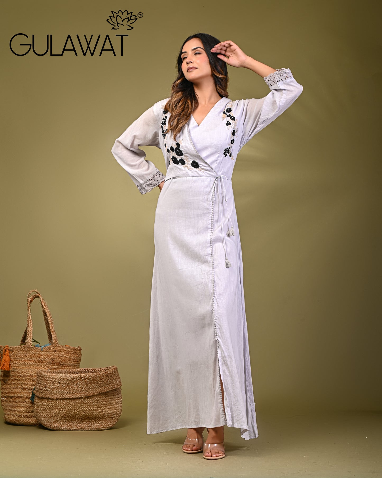 Gulawat 2-Piece set Cotton Shrug Set with Inner & jacket