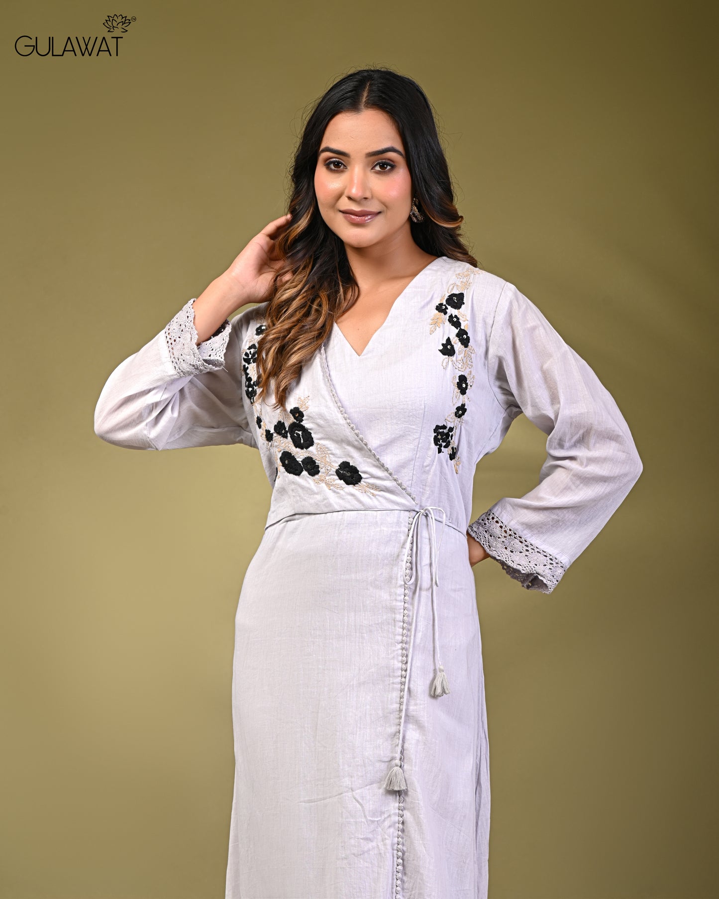 Gulawat 2-Piece set Cotton Shrug Set with Inner & jacket
