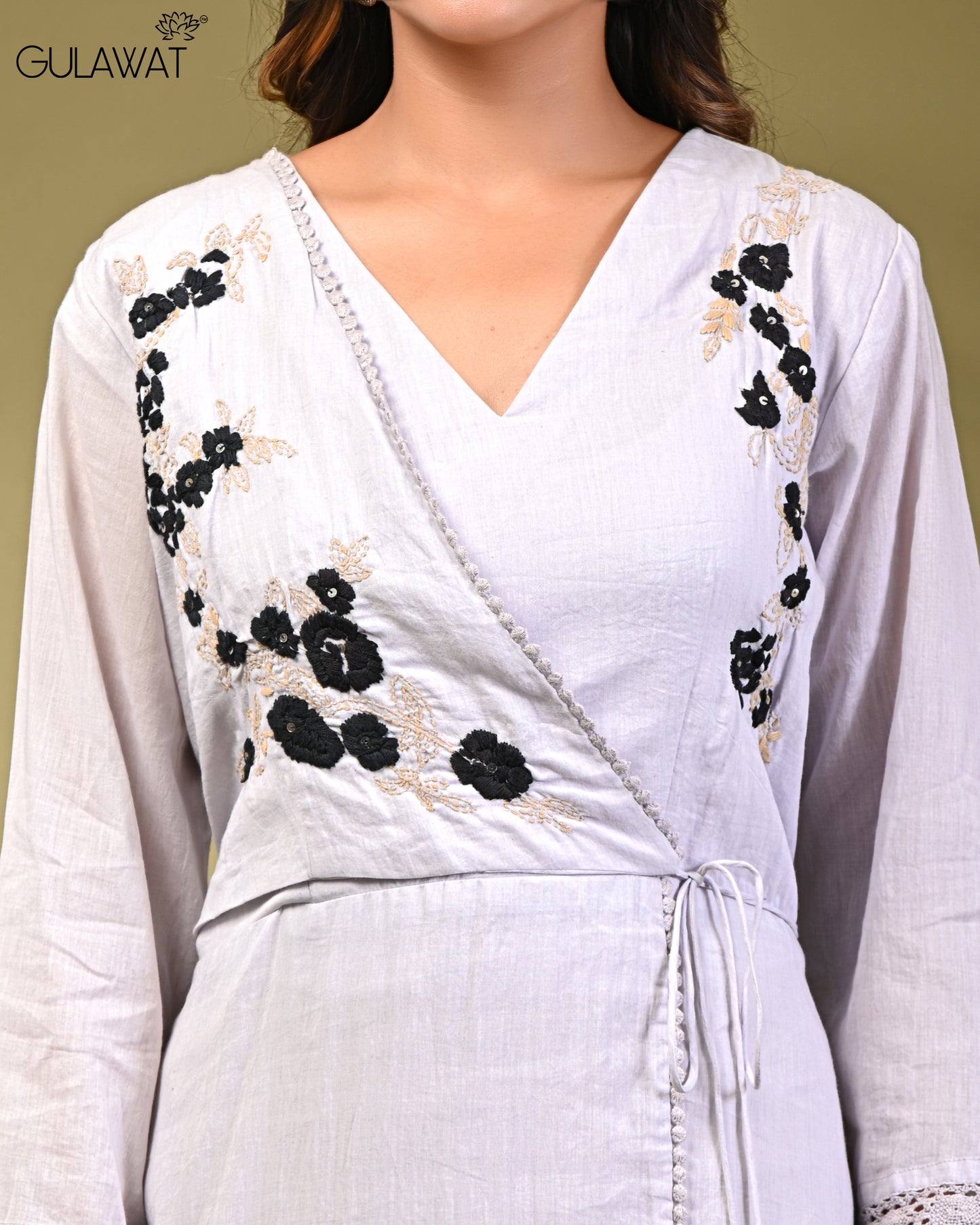 Gulawat 2-Piece set Cotton Shrug Set with Inner & jacket
